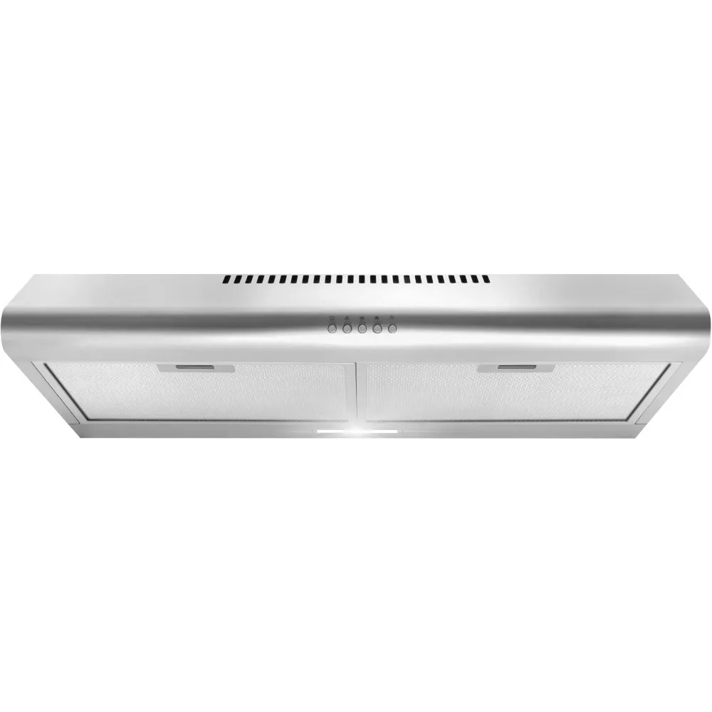 

Under Cabinet Range Hood,Ductless Convertible Duct,Slim Kitchen Stove Vent with,3 Speed Exhaust Fan,Reusable Filter , LED Lights