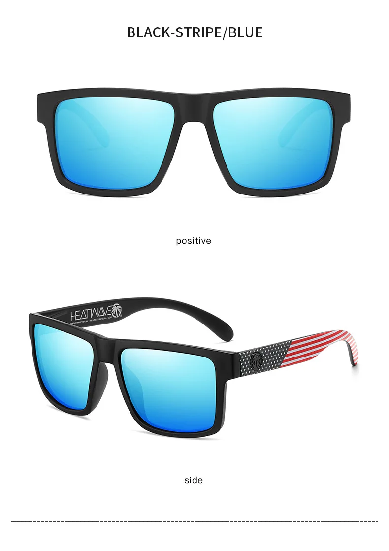 Grenzüberschreitender Bestseller Radfahren, quadratisch, polarisiert, hochwertige Outdoor-Sport-Sonnenbrille aus echter Film (Herren und Damen) – Detail 7