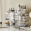 Makeup Storage Box Cosmetic Organizer Box Large Capacity Dustproof Desktop Drawer Make Up Drawer Jewelry Lipstick Rack Container 3