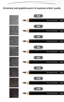 8 Pcs Faber-Castell Graphite Pitt Matt Pencil Set HB, 2B, 4B, 6B, 8B, 10B, 12B, 14B Sketching Drawing Artists’ Quality 3