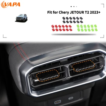Car Interior Central Control Air Conditioning Tuyere Trim Decoration Cover Stickers for Chery JETOUR T2 2023 Up 1