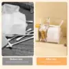 Qtip Holder, Cotton Swabs Holder Jars with Lids Vanity Storage Jars for Cotton Ball, Swabs Floss, Makeup Sponges Organizer 4