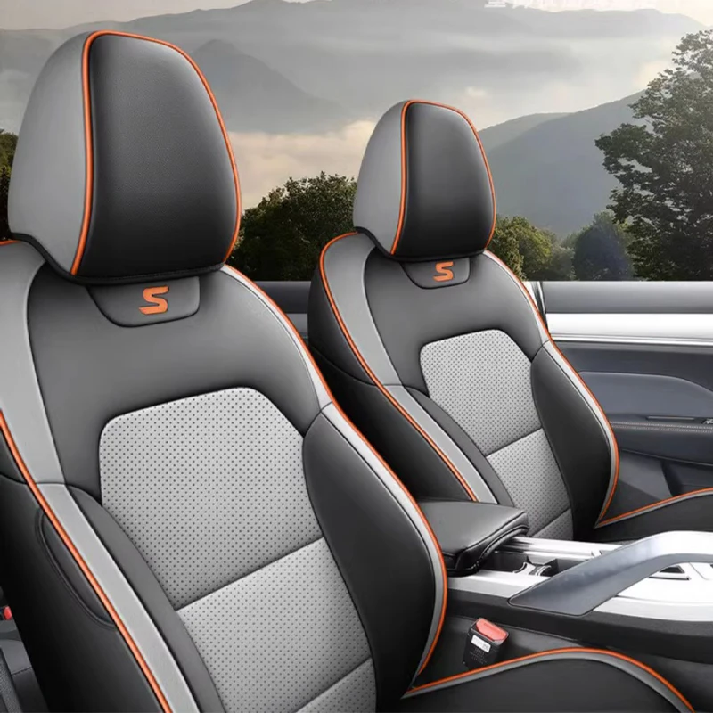 

For Geely Coolray 2024 BinYue Full Surround Wear-resistant Leather All-season Universal Seat Cover Car Accessories