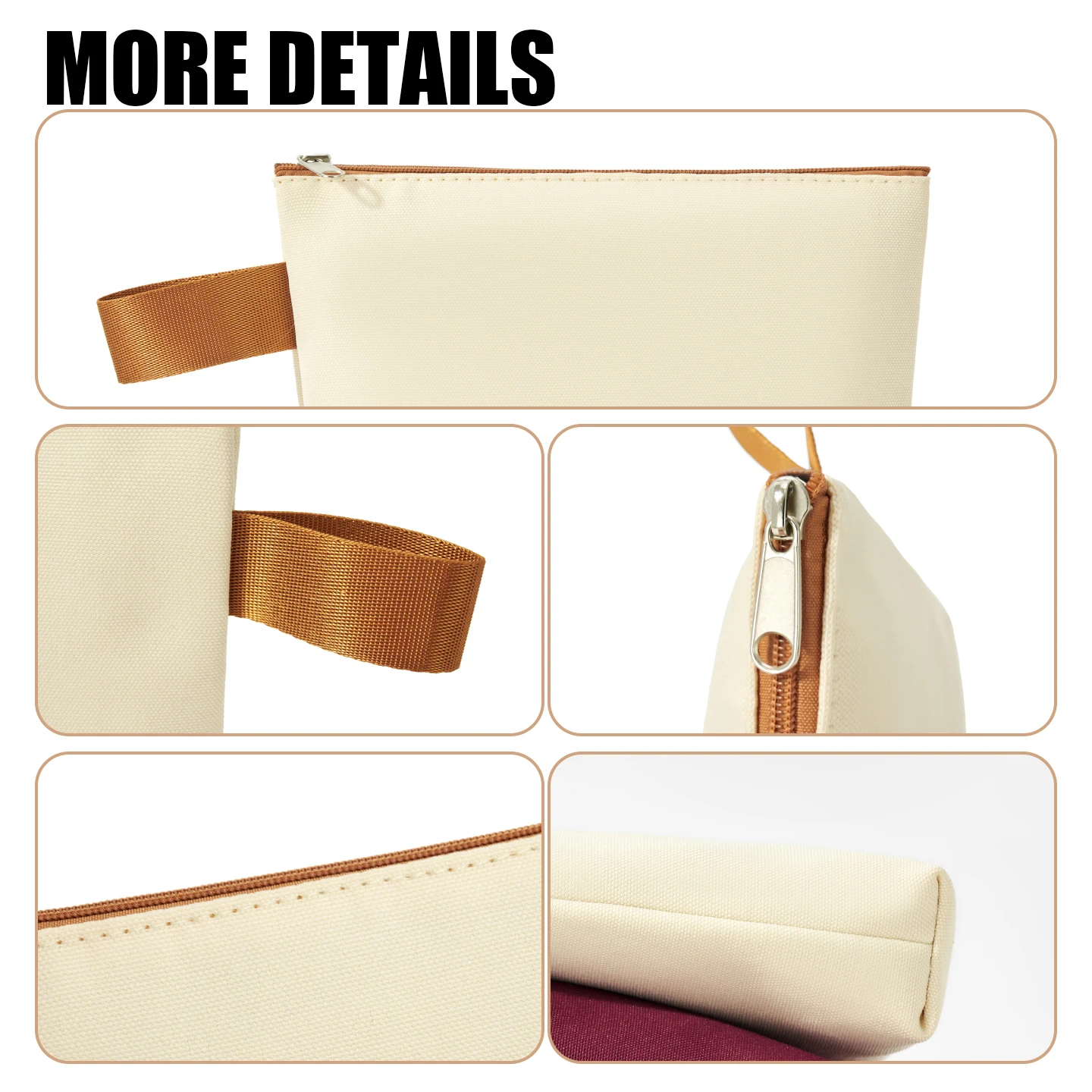 Cosmetic Bag, Hand-Painted Bag, Zipper Bag, Key and Coin Bag, Studio Training Class Pencil Case, Storage Bag, Lipstick Pouch, Portable Toiletry Bag