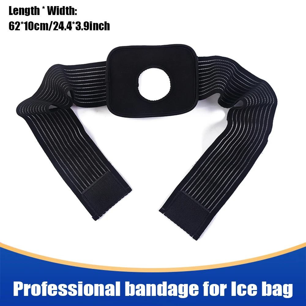 Professional Ice Bag Bandage with Reusable Ice Bag Pack for Arm Calf Knee Ankle Shoulder Neck Sprained Hot and Cold Compress ice bag bandage