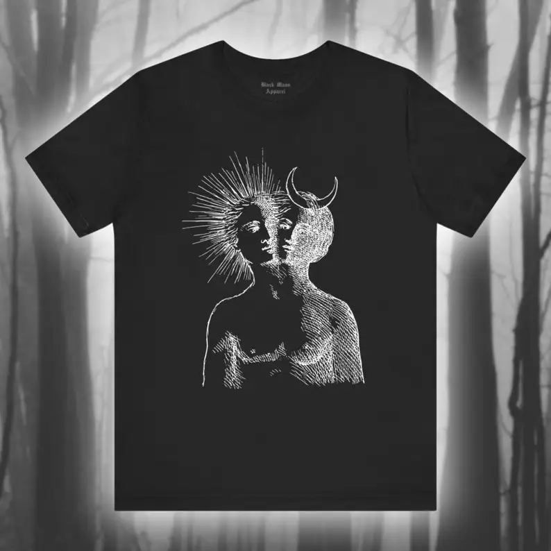 

Unity of Opposites - Alchemical Rebis Vintage Art Tee