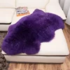 100% Real Sheepskin Wool Carpets for Living Room Bedroom Area Rug Luxury White Fur Warm Shaggy Carpet Super Soft Chair Cover Mat 4