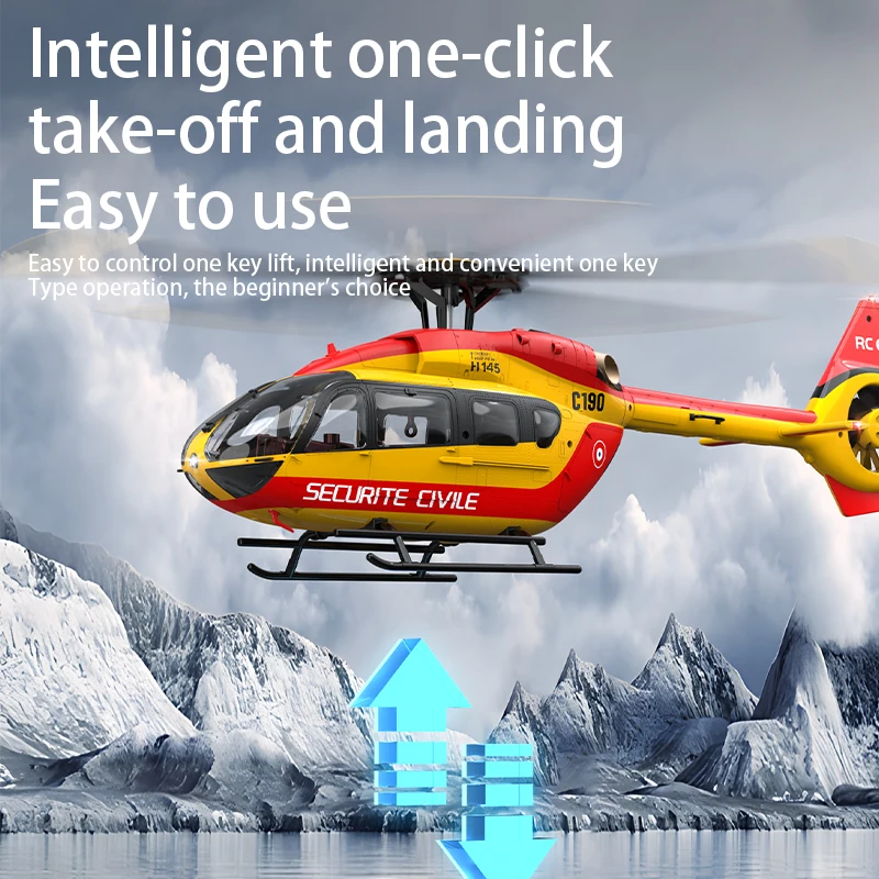 RC ERA C190 RC Helicopter 2.4G 6-Aixs Gyroscope 6CH Altitude Hold Optical Flow Brushless Remote Control Helicopter Toys For Kid - 4