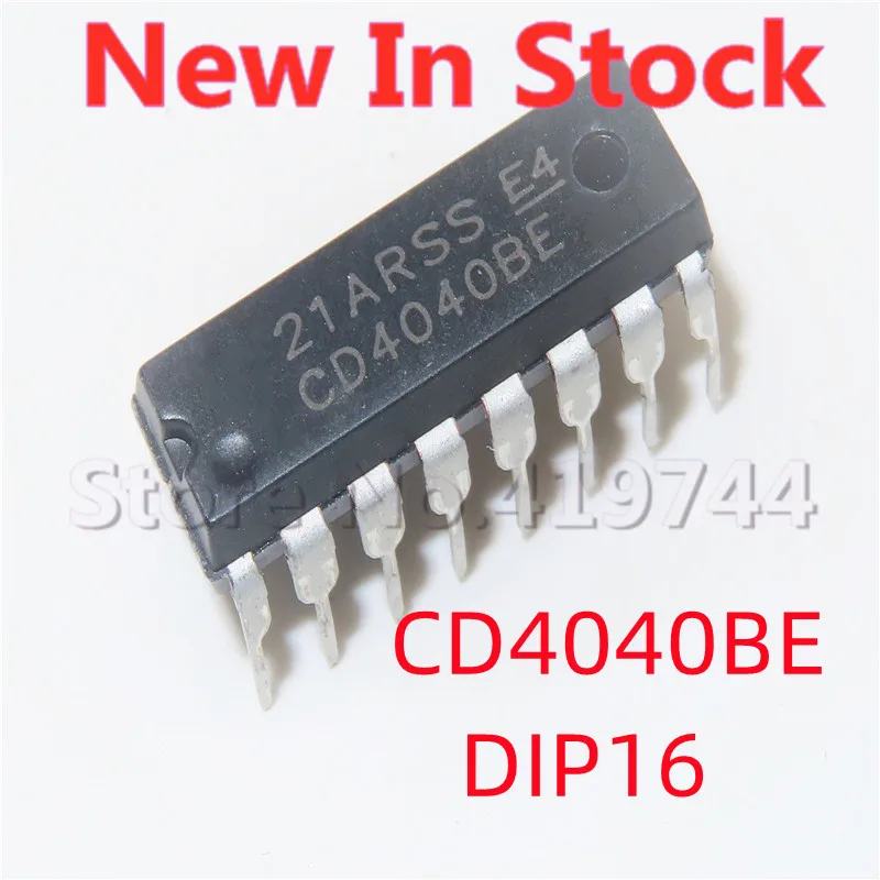 

5PCS/LOT CD4040BE CD4040 DIP-16 Counter Voltage Divider In Stock NEW original IC