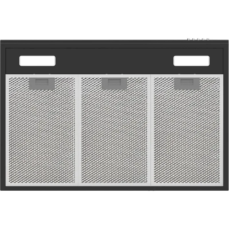 Black Range Hood 30 inch Under Cabinet Ductless Range Hood Vent for Kitchen with Anti-fingerprint Design, 3 Speed Exhaust 6