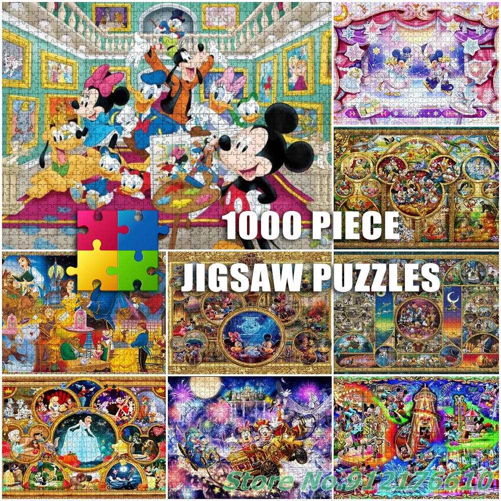 Disney Jigsaw Puzzles 1000 Pieces  Art Puzzle 1000 Pieces Disney - 1000  Piece Jigsaw - Aliexpress