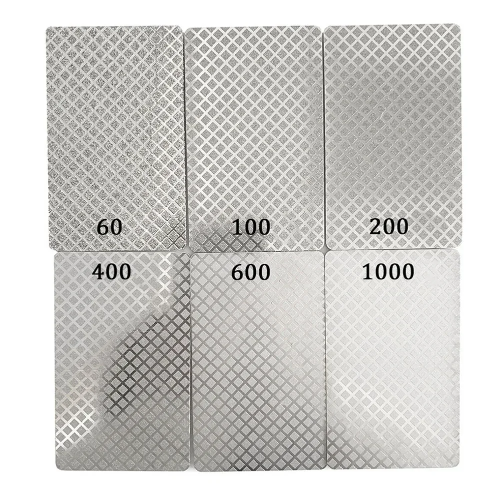 1pc Sharpening Stone Sheet Nickel Plated Diamond Sharpener Grinding Sharpening Stone Sheet Hook Loop Backing Sharpen Kitchen Tool