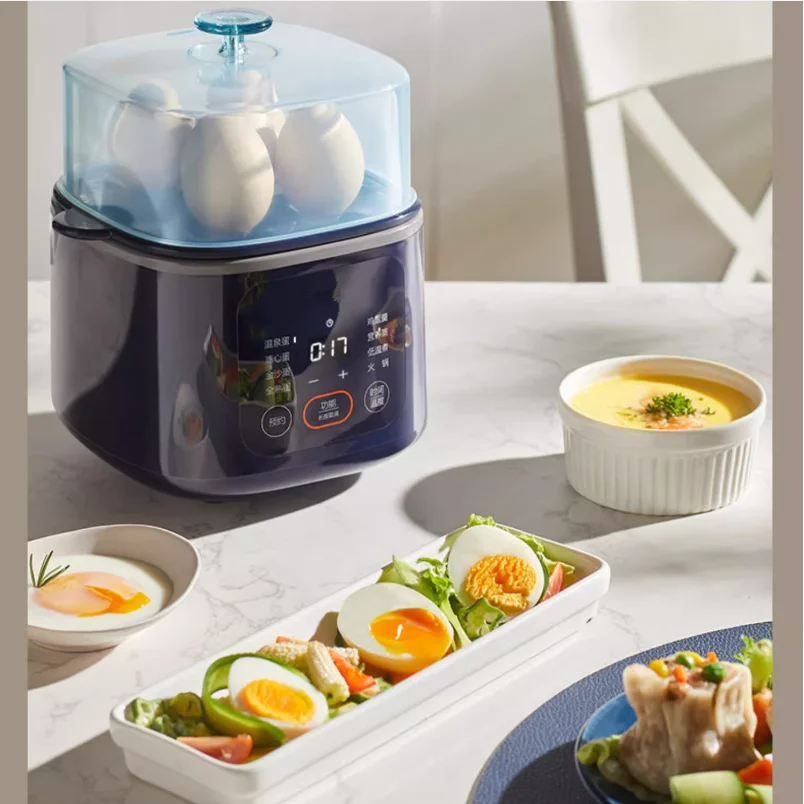 Egg Boiler Multi functional Breakfast Machine Steamer Automatic Power Off Home Small Egg Cooker for Boiling Eggs