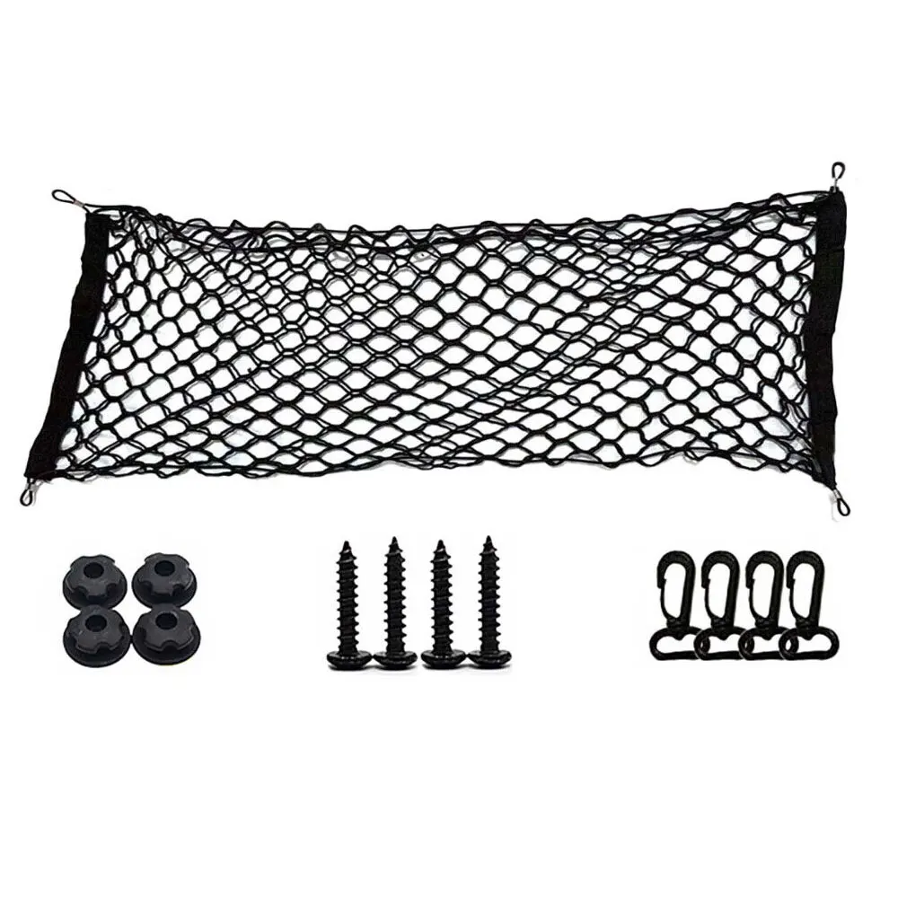 Trunk Envelope Cargo Net for Chevrolet Silverado GMC Sierra 2013-, Dual Layer 110x40