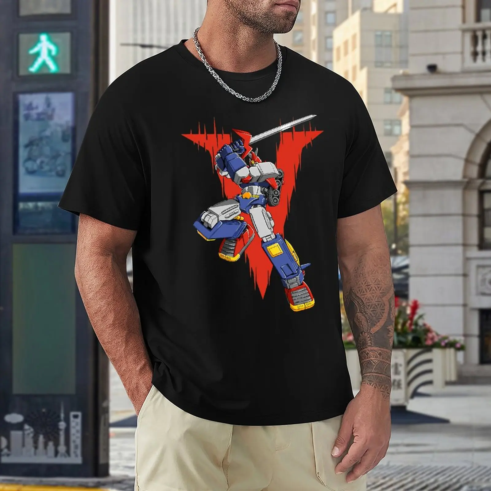 Voltes V Essential For Sale T-Shirt Girocollo Movimento Tees Casual Graphic Fitness Divertente Novità Taglia Usa
