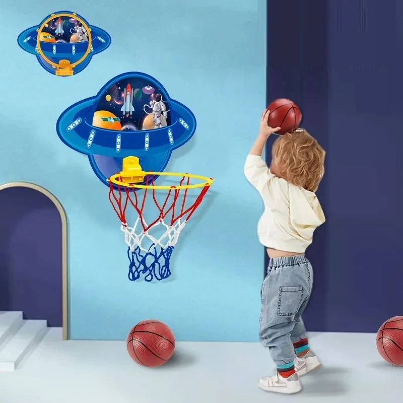 

Kids Sports Toys Basketball Balls Toys for Boys Girls 3+ Years Old Wall Type Foldable Basketball Hoop Throw Outdoor Indoor Games