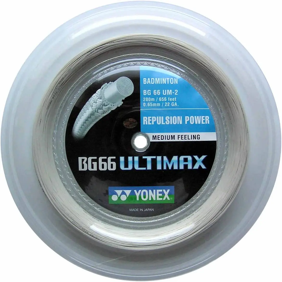Yonex Badminton String BG66 ULTIMAX 0.65mm 200m BG66UM Racket Strap Endurance Training Badminton String