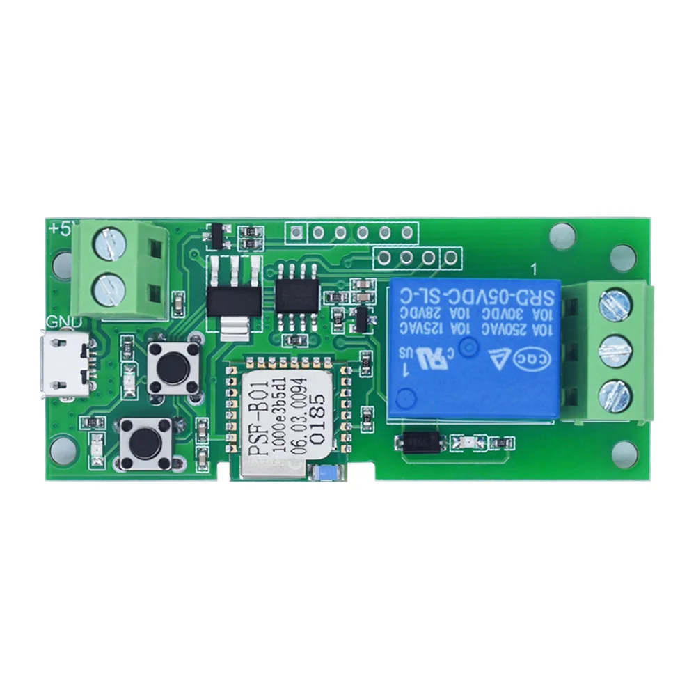 Modulo Relè Smart Switch Wireless Dc 5V Wifi Per Smart Home Per Apple Per Android App Control Self-Lock Top