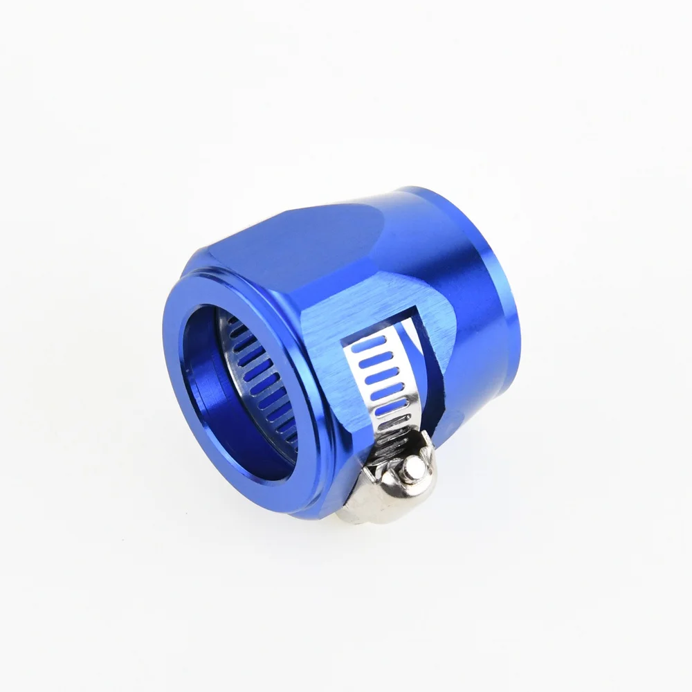 Aluminium Hose Clamp AN4/AN6/AN8/AN10/AN12 Hose End Finisher Fuel Oil Clip Water Pipe Clamps Hex Finishers stainless steel clips,fuel hose clamp finishers