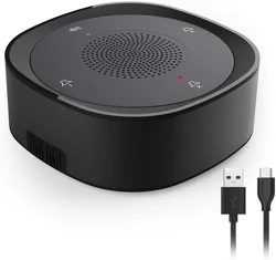 High-Volume USB Conference Speaker with Omni-Directional Microphone & Touch Controls (JV801)