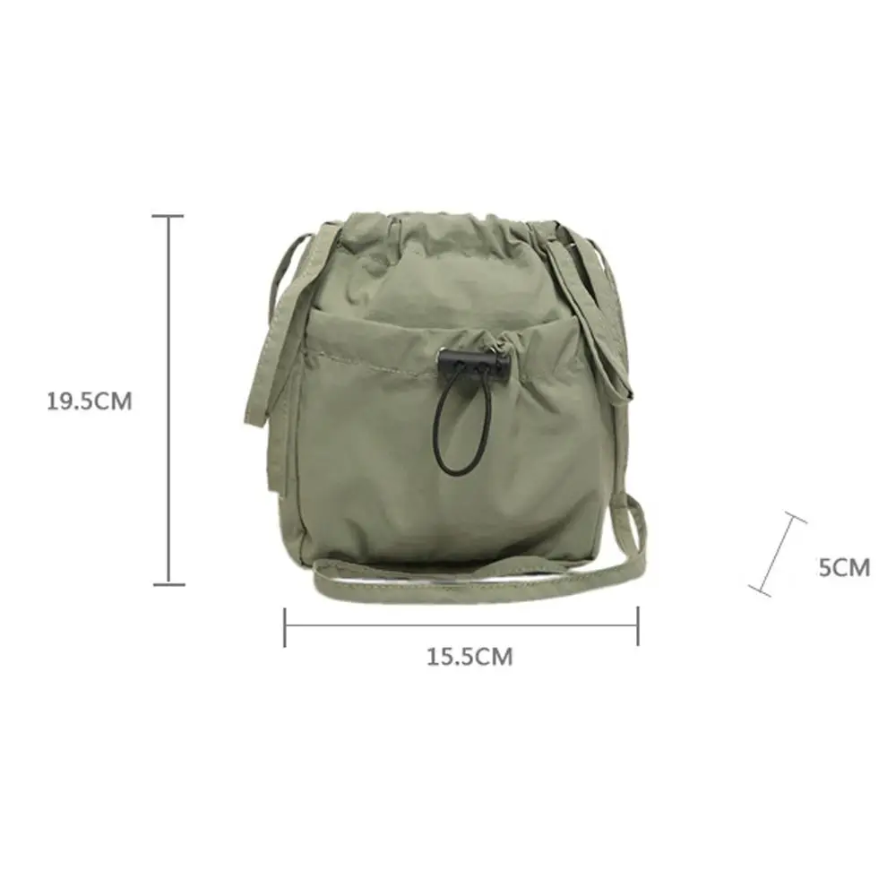 Fashion Large capacity Women Shoulder Bag Simple Versatile Cell Phone Purse Pouch Tote Bags Reusable Drawstring Crossbody Bag