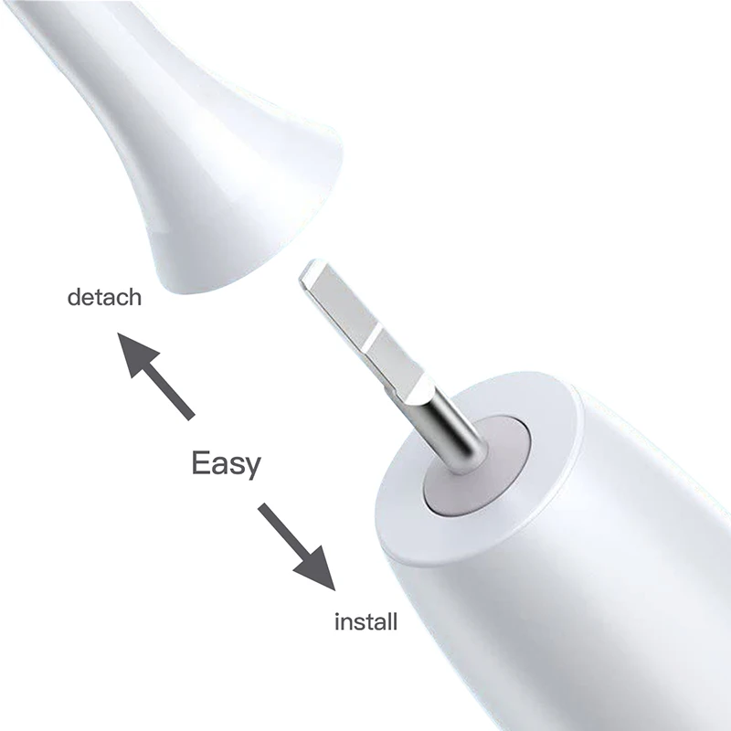 Description Picture 6 of item4/6PCS Copper Free Replaceable Brush Heads for SOOCAS X3/X3U/X5 Soft DuPont Bristle Mint/VanGo Green/Purple No Metal Nozzles