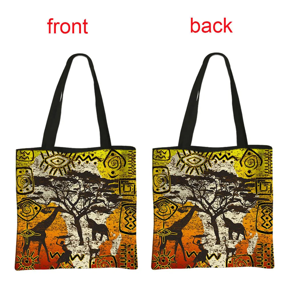 Afro Ladies Traditional Print Shoulder Bag African Women Tote Bags Reusable Women Handbag Large Capacity Shopping Bags Gift women handbags