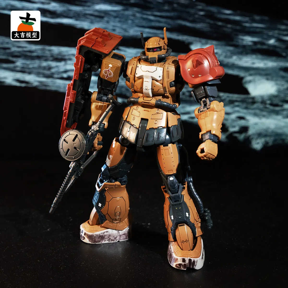 HG 1/144 Zaku II Type Solari Requiem Version Action Figure Assembly Model Kit Movable Joint Mecha Plastic Model Collectible Gift
