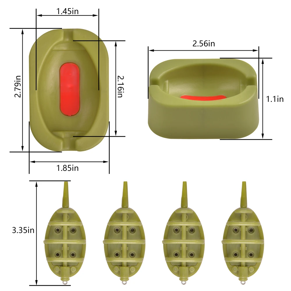 Inline Method Feeders Carp Fishing Equipment Quick Release Mould Carp  Fishing Feeder Set Carp Fishing Accessories Tackle