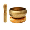 Nepal Tibetan Buddhist Bowl Handmade Singing Bowl Set Cushion Mallet Meditation Storage Bag Meditation Singing Bowl Feng Shui 3
