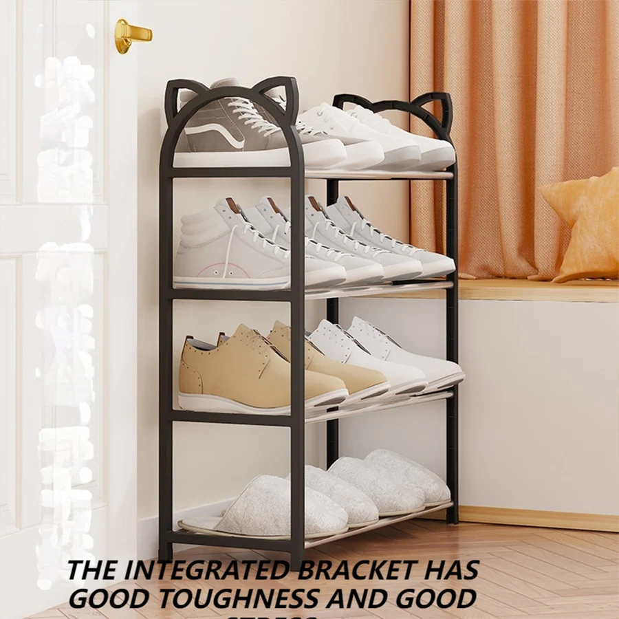 4 layer 56*47*19cm Household storage rack Simple shoe cabinet Shoe storage rack Cat galvanized tube shoe rack 3