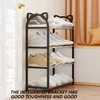 4 layer 56*47*19cm Household storage rack Simple shoe cabinet Shoe storage rack Cat galvanized tube shoe rack 3