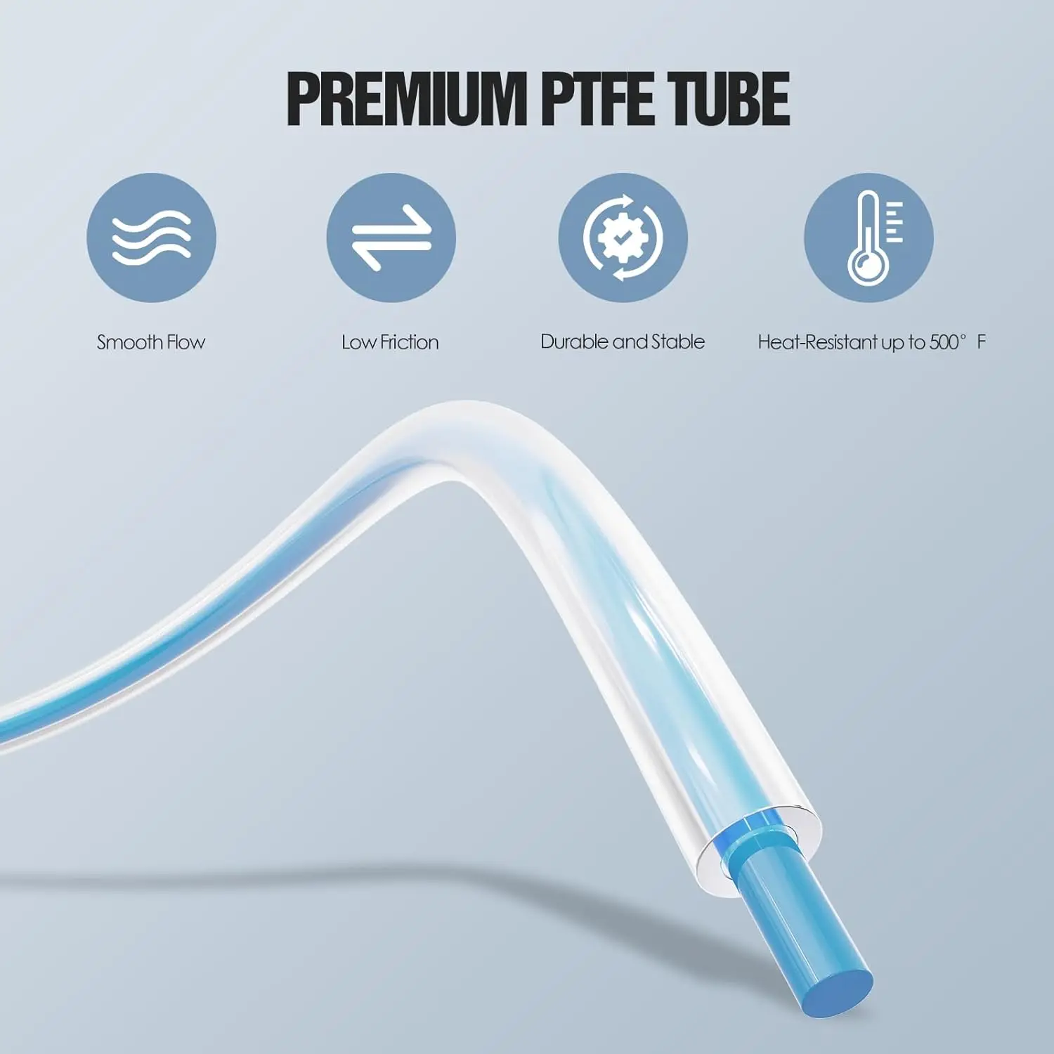 범용 안티 잼 테플론 PTFE 보우덴 튜브 1.75mm 필라멘트 이송 파이프, Bambu A1 Mini P1P AMS 압출기 교체품과 호환 가능