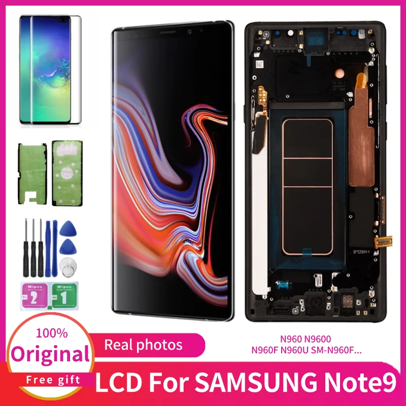 

Оригинальный ЖК-дисплей Note 9 для Samsung Galaxy Note9 N960 сенсорный экран дигитайзер N9600 N960F N960U SM-N960F Замена дисплея
