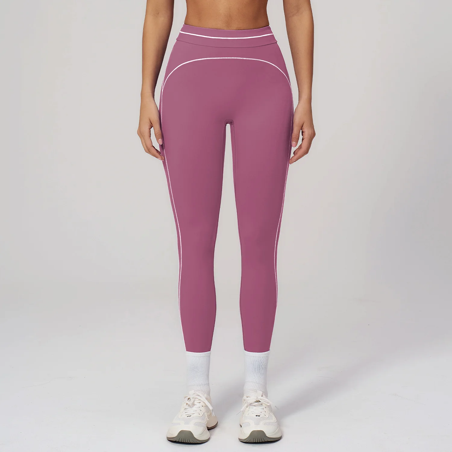 Leggings Cross Waist Workout Leggings Woman Soft Yoga Pants Running Gym Tight Pants Push Up High Waist Sports Leggings Women 1