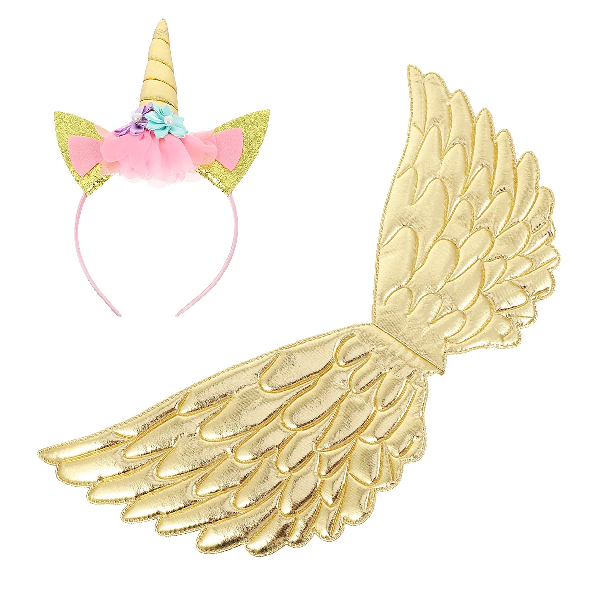 

Prom Unicorn Headband Fairy Party Wingss Child Baby Clothes Party Headpiece Kids Performance