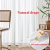 S Fold Wavy Sheer Curtains Good Quality White Tulle Window Curtains for Living Room Bedroom Dining Chiffon Bedroom Door Screen 4