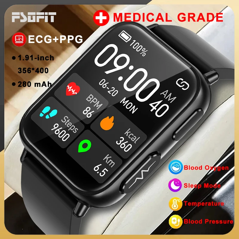 

Смарт-часы мужские/женские с пульсометром и функцией измерения уровня сахара в крови