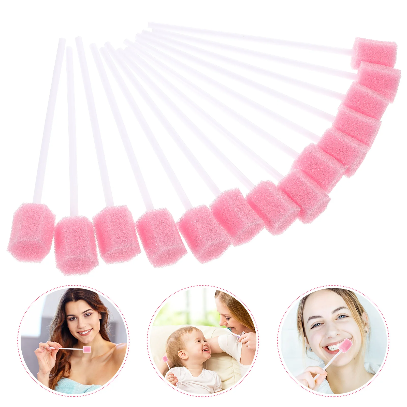 

30 PCS Cleaning Kit Elder Toothbrush Disposable Mouth Swabs Sponge Individually Wrapped