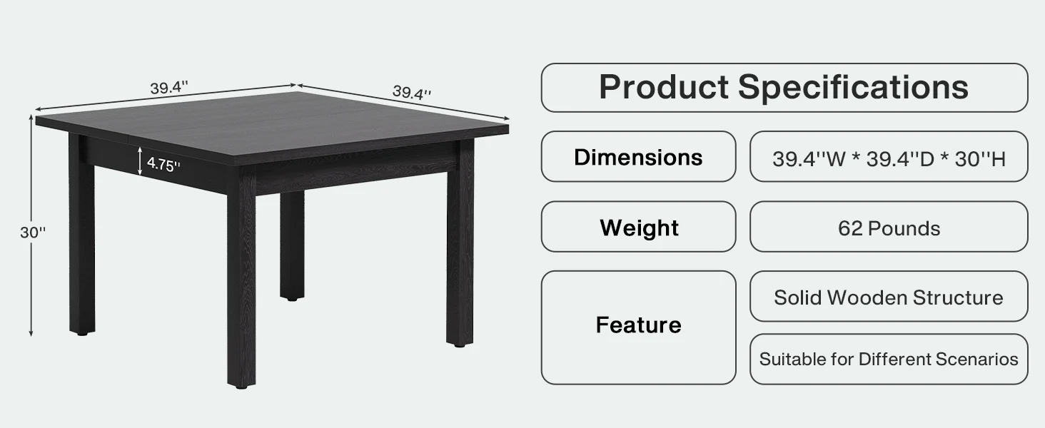 Tribesigns Dining Table