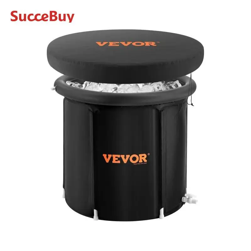 Portable Ice Bath Tub Ice Bath Tub Cold Water Therapy Plunge Tub for Athletes Outdoor Ice Barrel Plunge Pool Inflatable Folding Bathtub