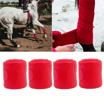 2.5m Bandage Double-sided Furry Horse Leggings Wraps for Foot Wrist Support Arthritis Gloves Sports Protector
