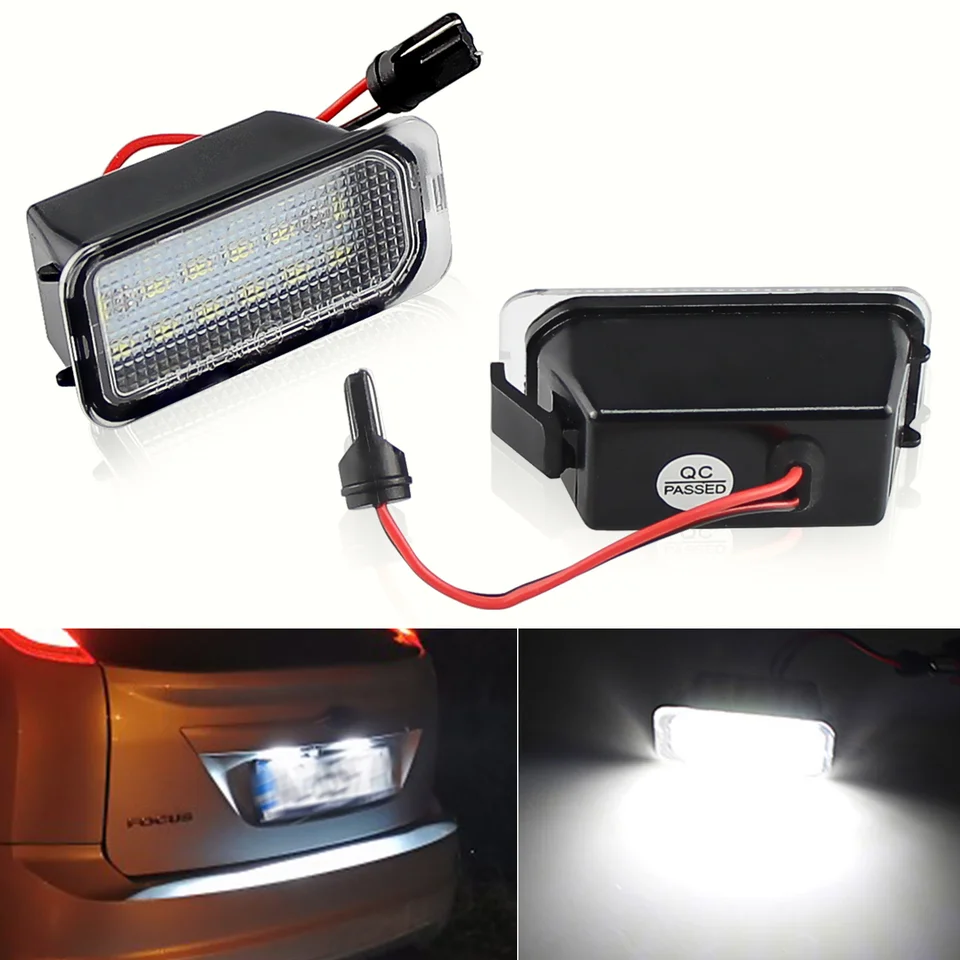 Canbus Error-Free LED License Plate Lights For Jaguar XJ X351 & XF - 6500K White
