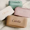 Personalized Makeup Bag Custom Embroidered Travel Cosmetic Bag Christmas Gifts for Her Bridesmaid Gifts Birthday Gift for Women 1