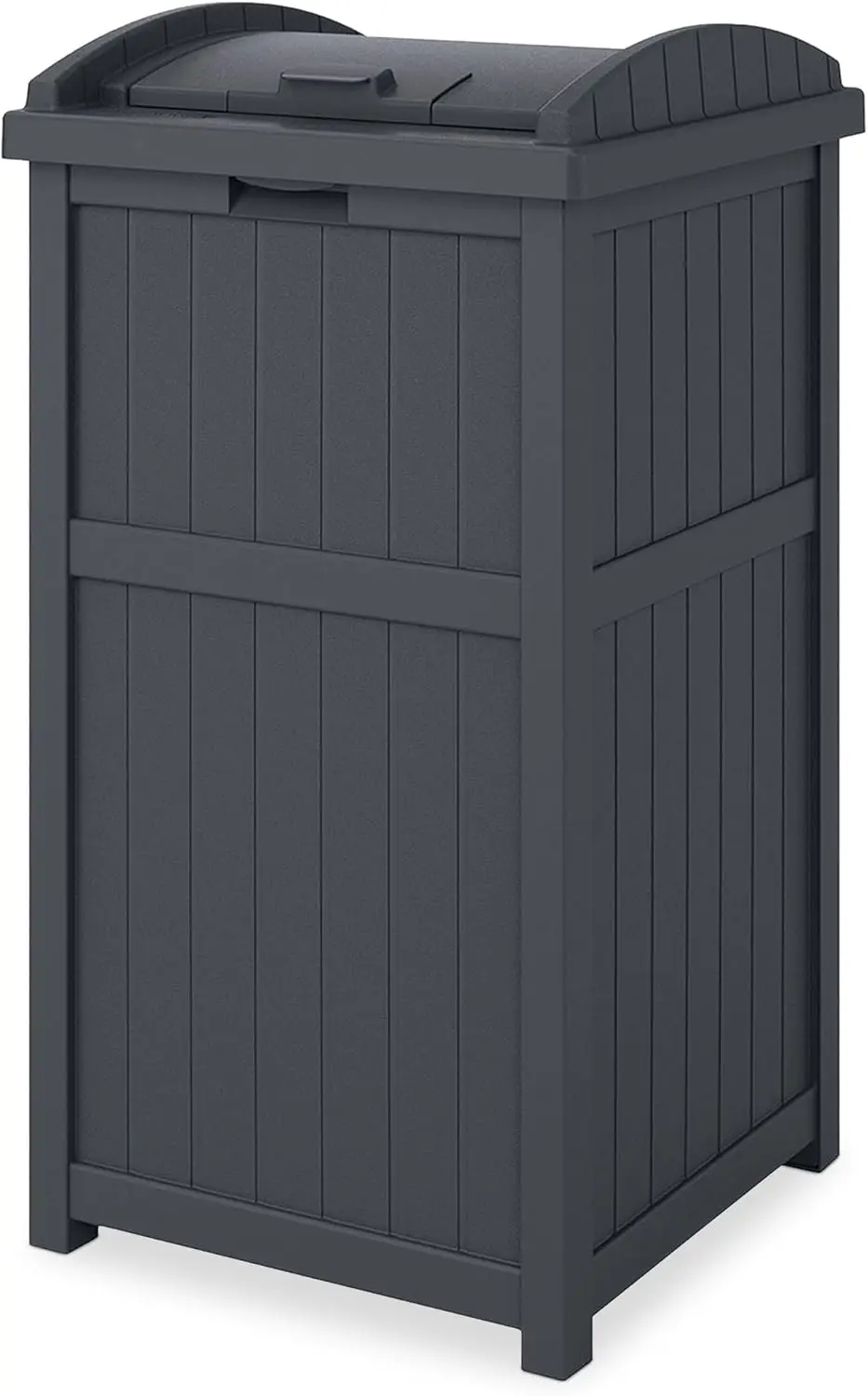 30 Gallon Capacity - Stylish Concealed Waste Storage for Patio, Backyard, Deck or Garden, Use 30-33 Gal. Garbage Can Liners
