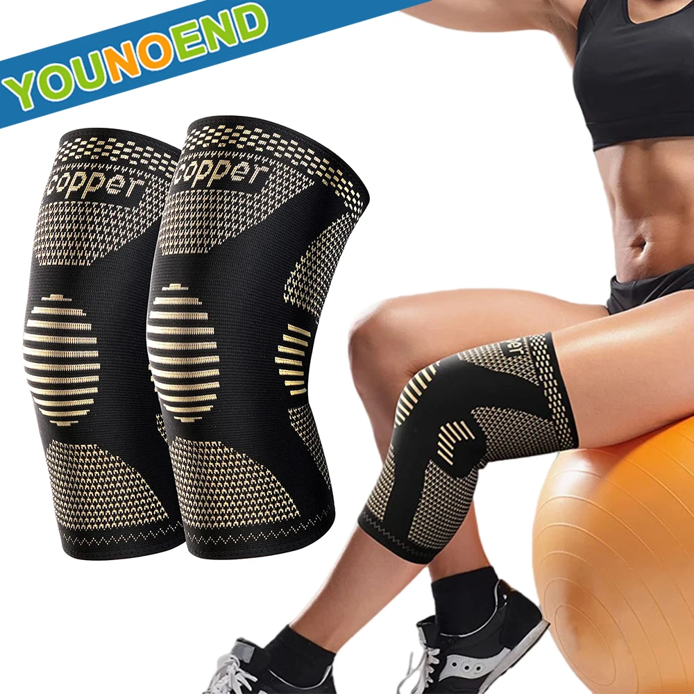 

Copper Knee Brace Knee Compression Sleeve Support Men Women Knee Pads - Running,Hiking,Meniscus Tear,Arthritis,Joint Pain Relief