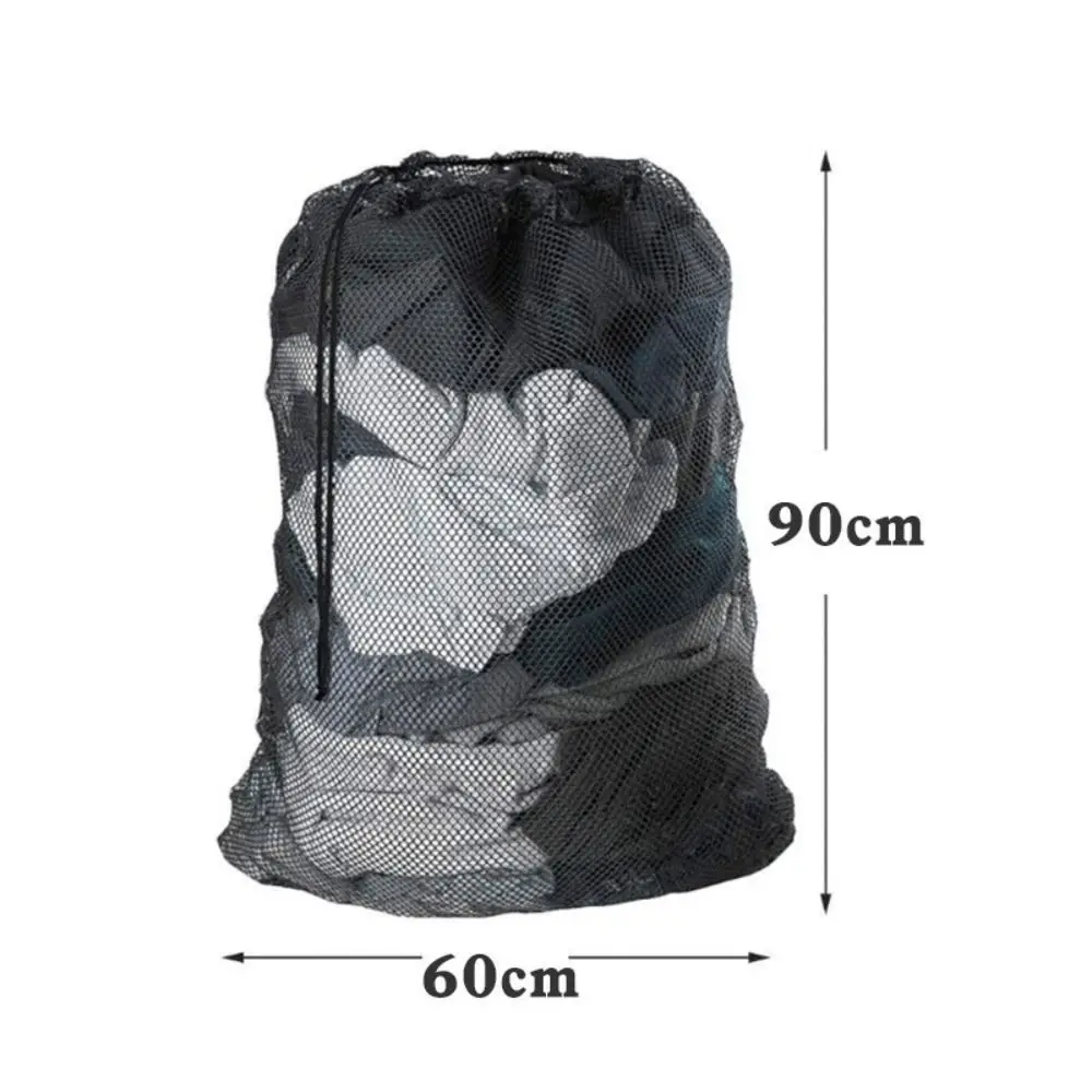 Creative Large Size Storage Laundry Mesh Bag Useful Large Organizer Net Drawstring Wash Sack Washing Laundry Bag Clothes Bags 5