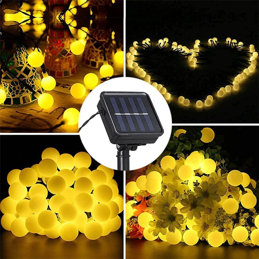 led pl 5мм 8 g 200 240v 18 ww 20м 200led 8 Modes Solar Christmas String Lights Outdoor Waterproof 22M 200LED Fairy Garden Lights Garland for Party Wedding New Year Decor