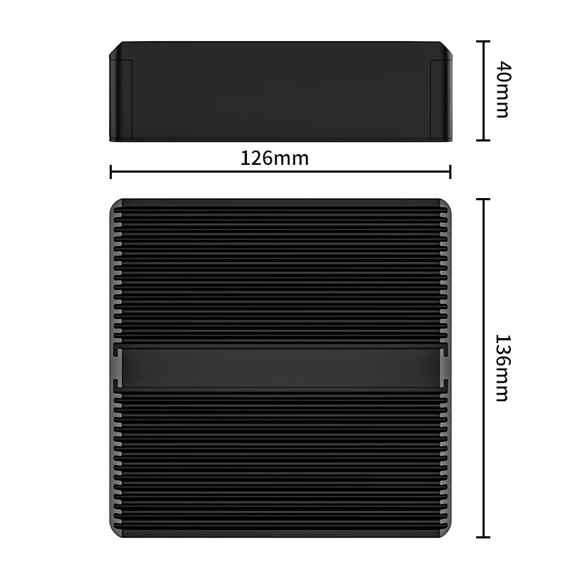 Fanless Mini Network PC Integrated Intel N100 4x2.5G Ethernet Barebones NO RAM NO SSD Expandable LTE 5G Module G30W-1264NP4L5G