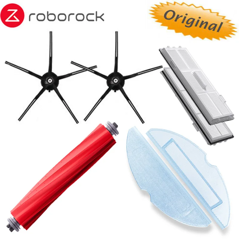 

Original Roborock S7 Maxv Hepa Filter Detachable Rubber Main Brush Vibration Mop Silicon Side Accessory Robotic Parts